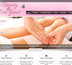 Beauty & Bee-Yond Website by Bedazzled Graphic Design