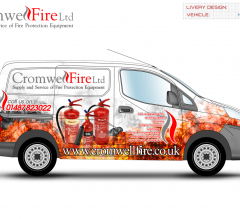 Cromwell Fire van livery design