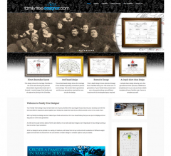 Family Tree Designer website redesign using the Wordpress opensorce platform